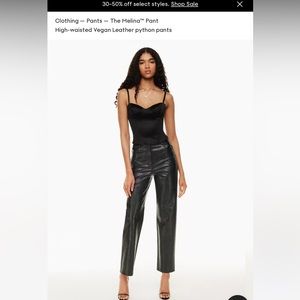 The Melina™ Pant High-waisted Vegan Leather python pants